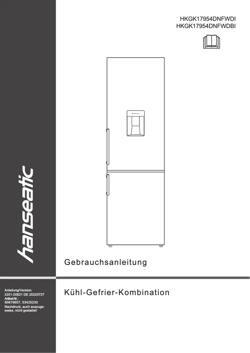 Page n°1 - Manuel utilisateur Hanseatic HKGK17954DNFWDI