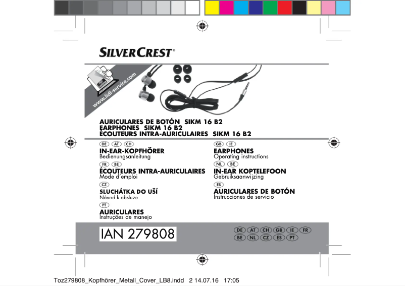 Page n°1 - Manuel utilisateur SilverCrest SIKM 16 B2