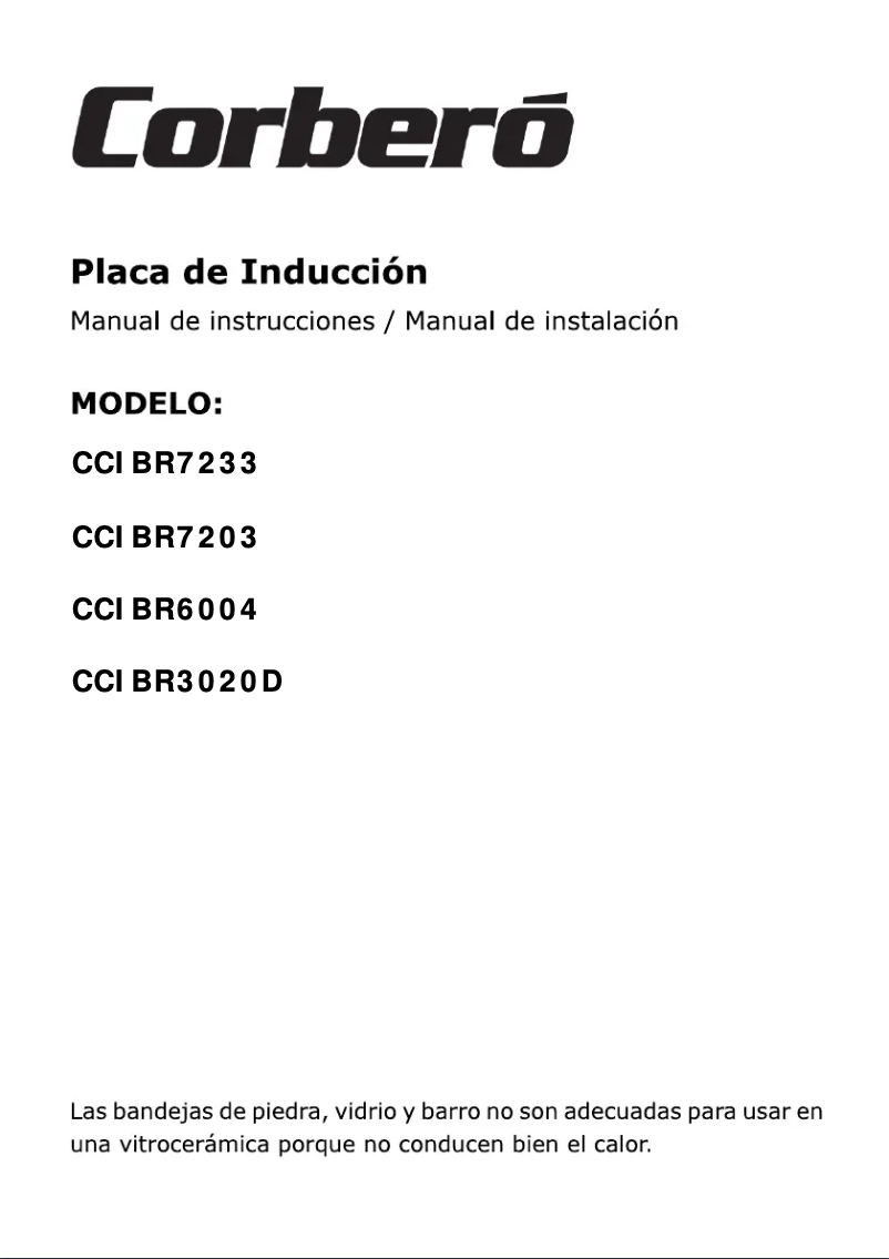 Image de la première page du manuel de l'appareil CCIBR6004