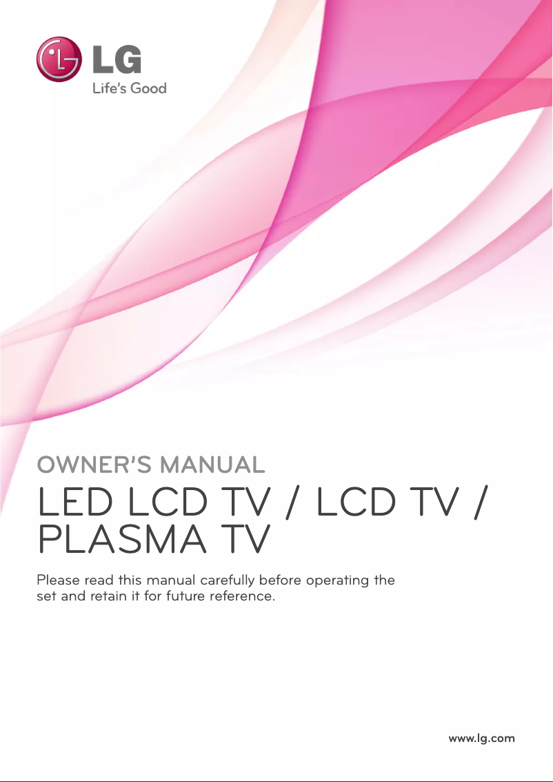 Image de la première page du manuel de l'appareil 42LV3700