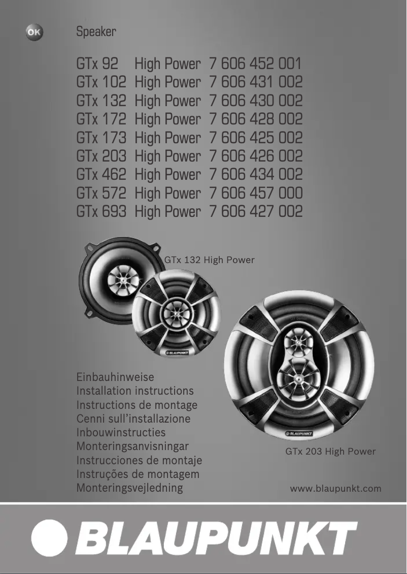 Image de la première page du manuel de l'appareil GTx 102 HP