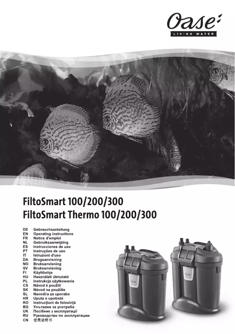 First page image of the manual for FiltoSmart 300