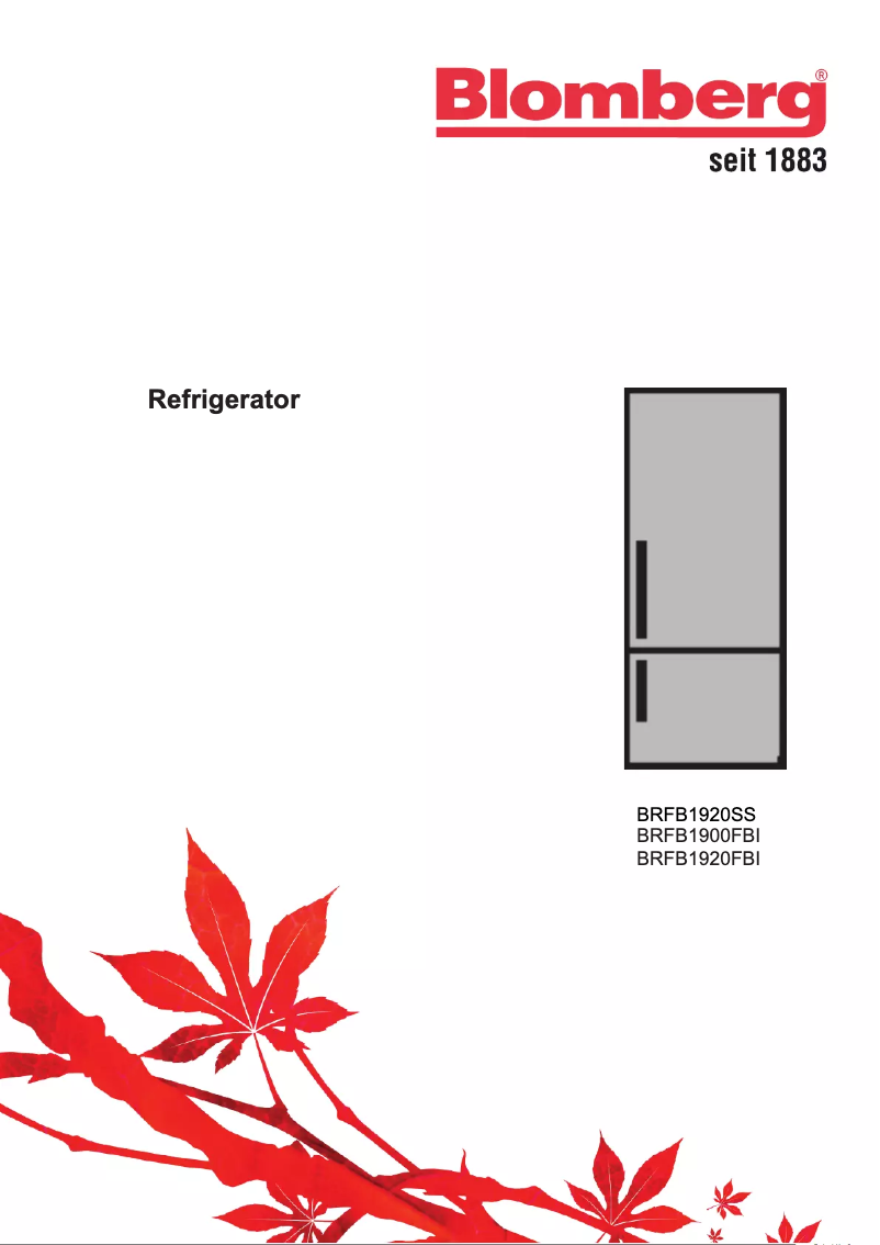 Page n°1 - Guide d'installation Blomberg BRFB 1900 FBI