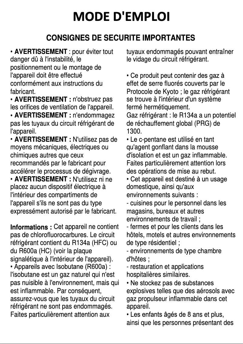 Page n°1 - Manuel utilisateur Bauknecht GTE 193 A2+
