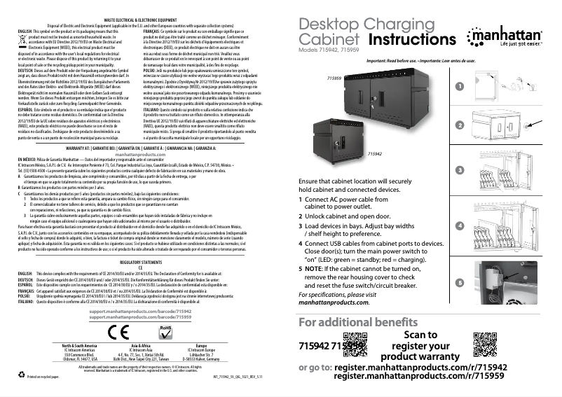 Page 1 de la notice Manuel utilisateur Manhattan 715959