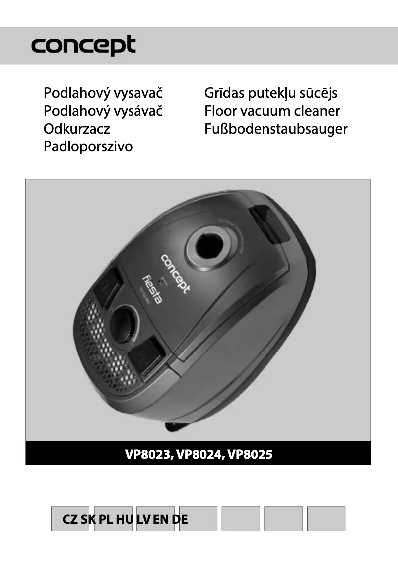 Image de la première page du manuel de l'appareil VP-8025