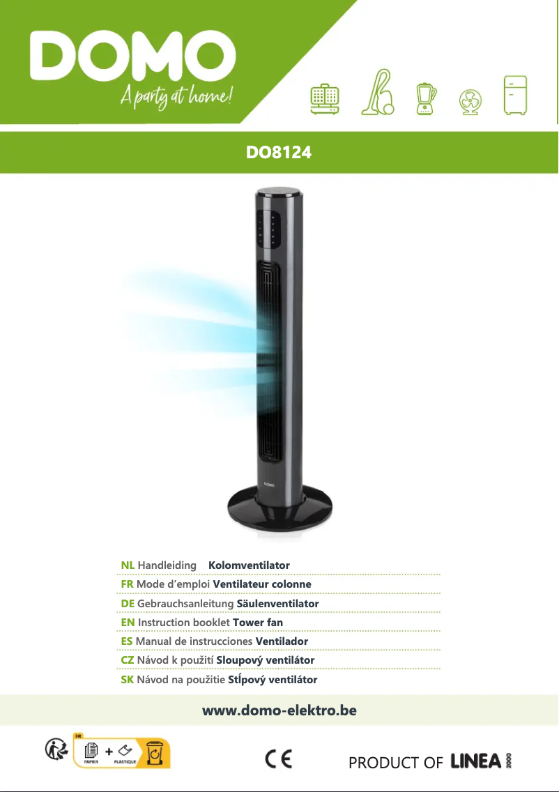 Page 1 de la notice Manuel utilisateur Domo DO8124