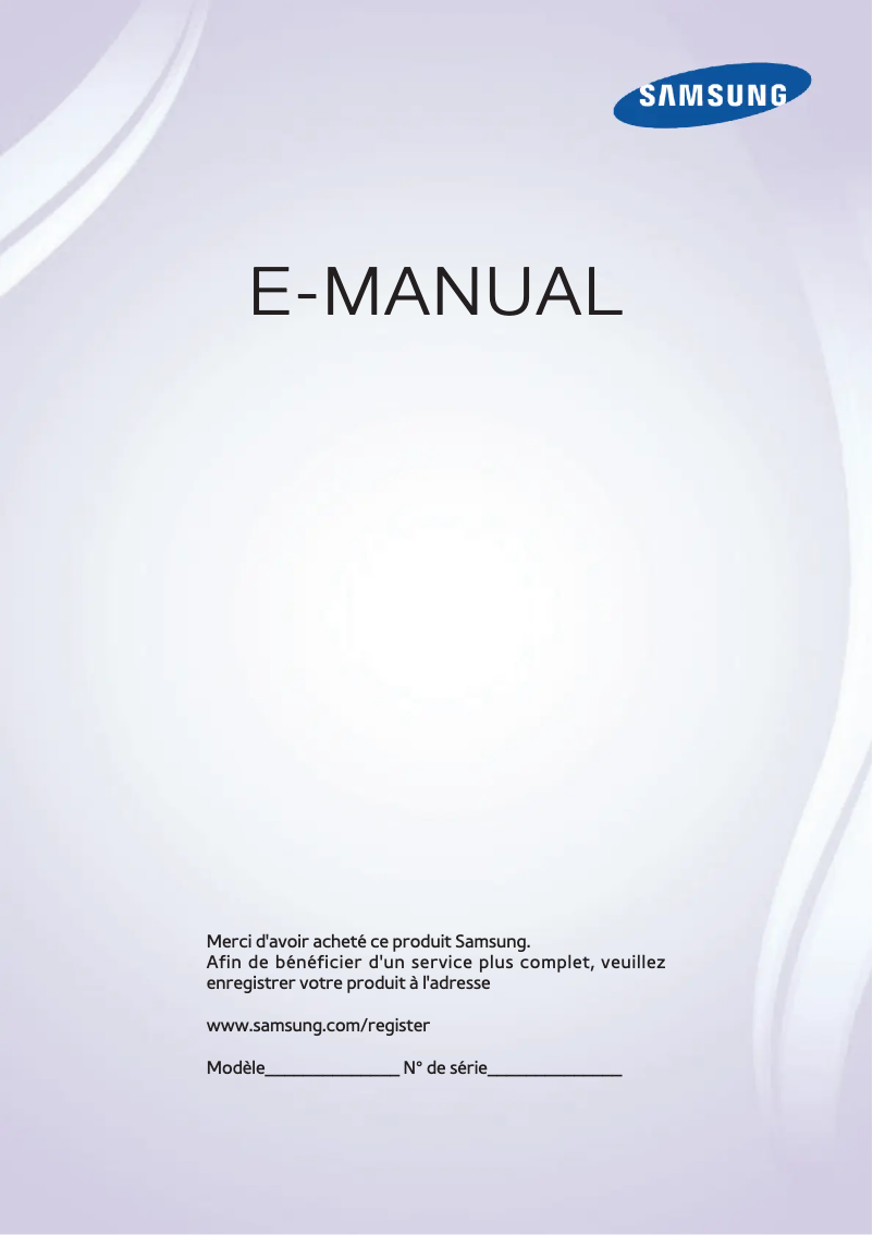 Image de la première page du manuel de l'appareil UE42F5700AW