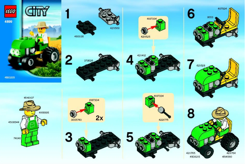 Page n°1 - Manuel utilisateur Lego Farmer & Tractor