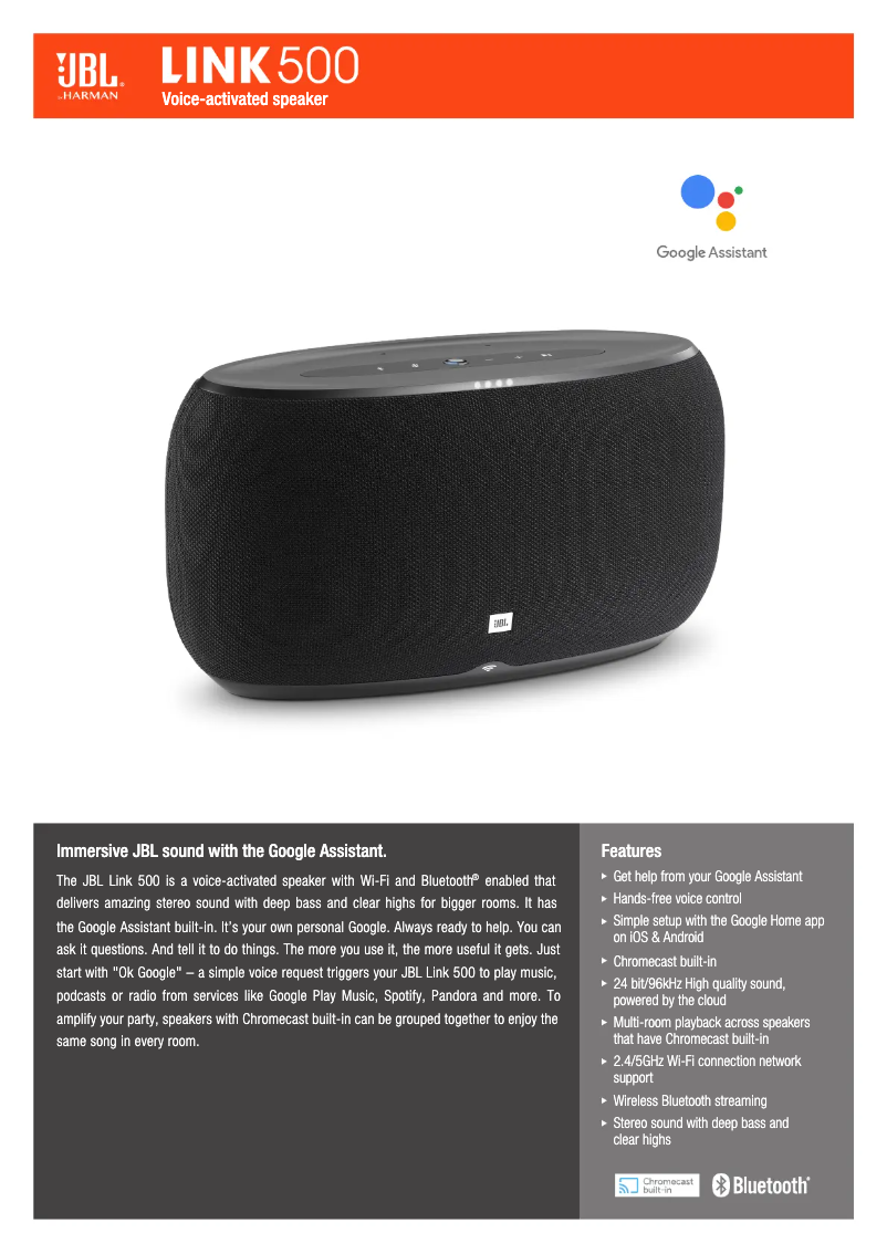 Image de la première page du manuel de l'appareil Link 500