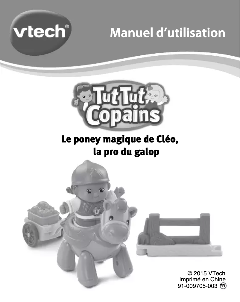 Image de la première page du manuel de l'appareil Le poney magique de Cléo, la pro du galop