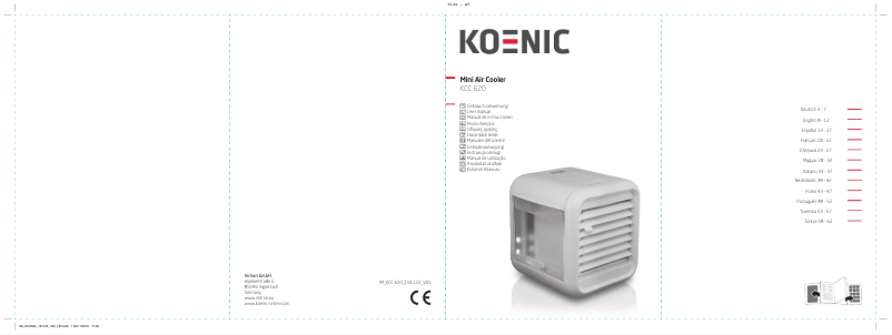 Page n°1 - Manuel utilisateur Koenic KCC 620