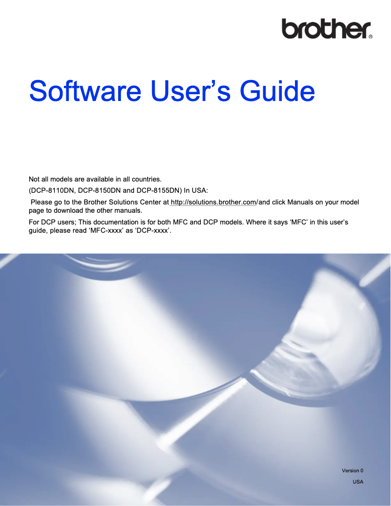 Page 1 de la notice Manuel utilisateur Brother DCP-8150DN