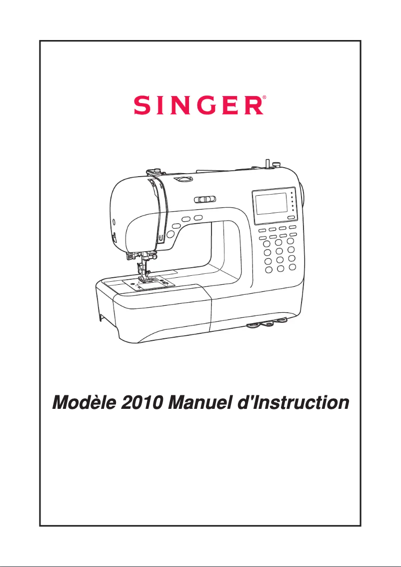 Page 1 de la notice Manuel utilisateur Singer Superb 2010