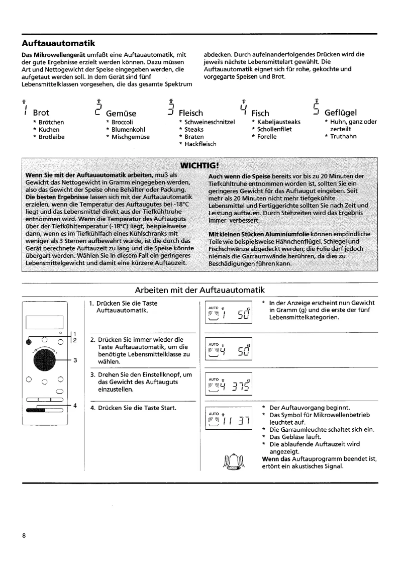 Page 1 de la notice Manuel utilisateur Bauknecht MCCD 2920