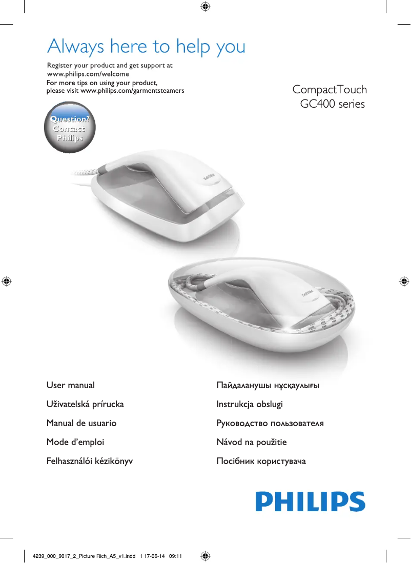 Page n°1 - Manuel utilisateur Philips CompactTouch GC420