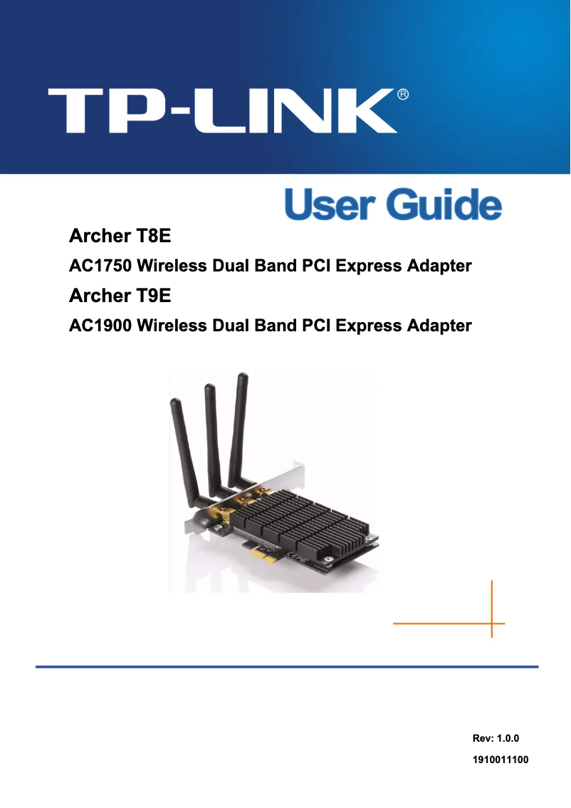 Página 1 del manual Manual de usuario TP-Link Archer T9E