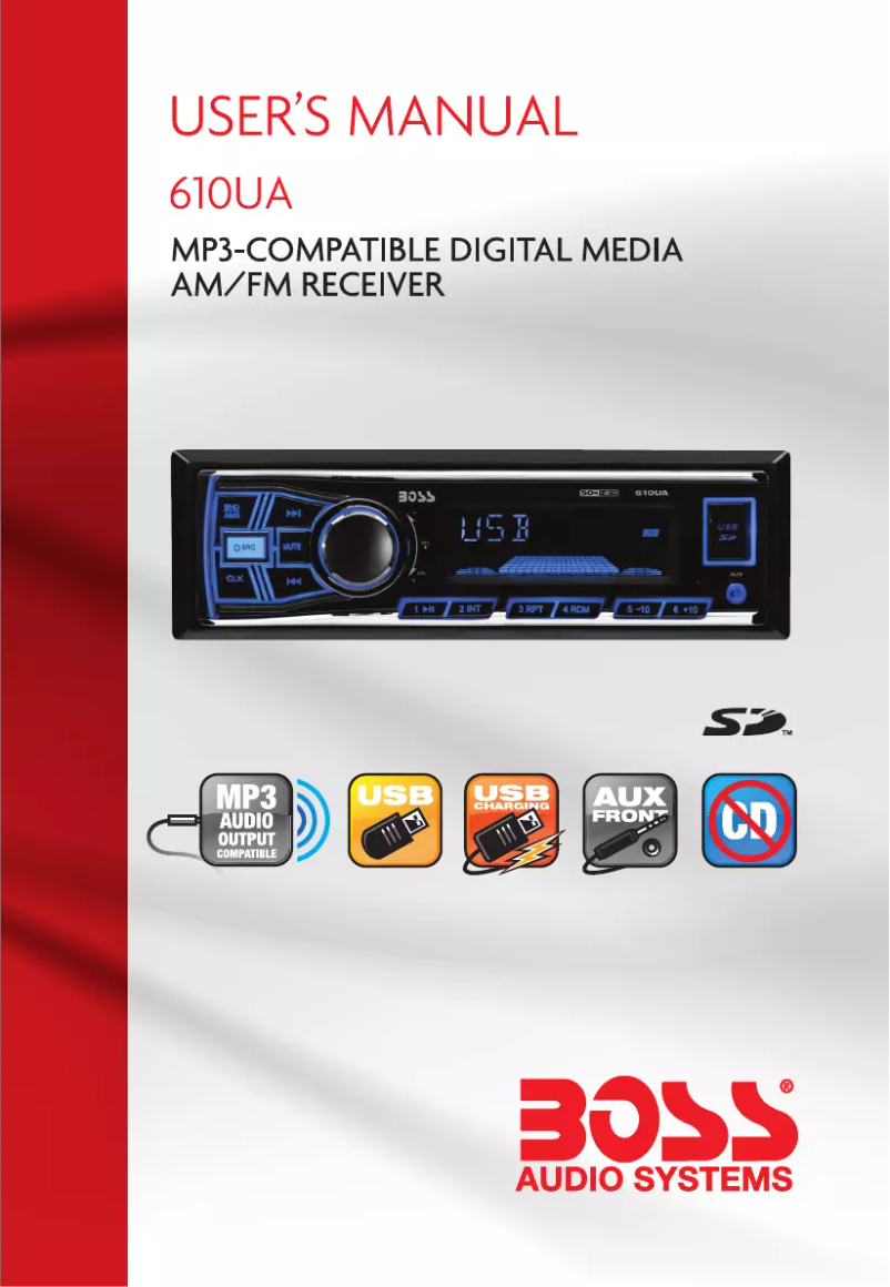 Page n°1 - Manuel utilisateur Boss 610UA