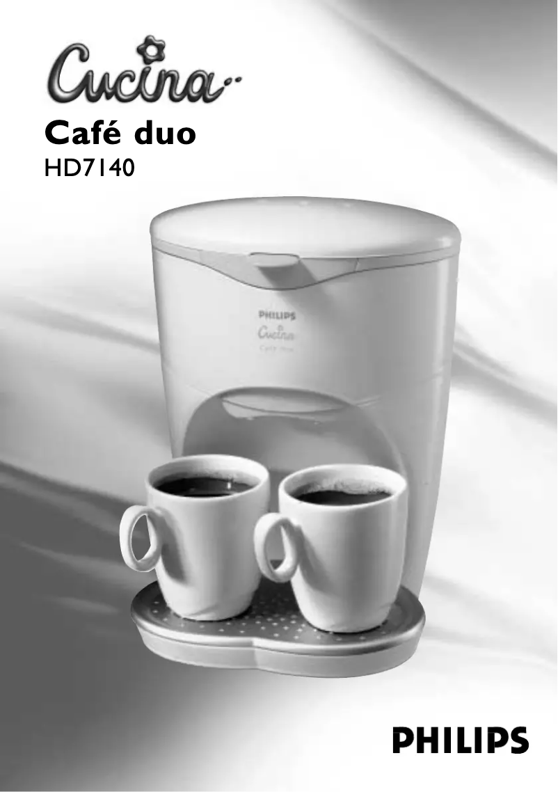 Page 1 de la notice Manuel utilisateur Philips Daily Collection HD7140