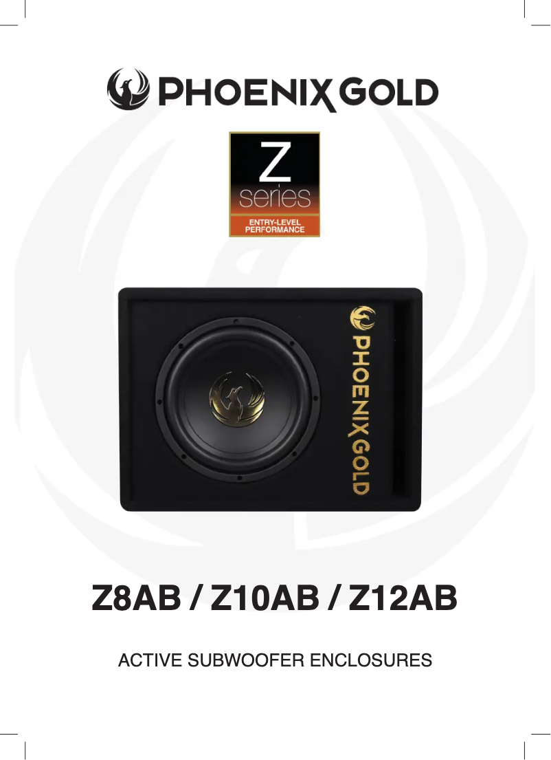 Page 1 de la notice Manuel utilisateur Phoenix Gold Z12AB