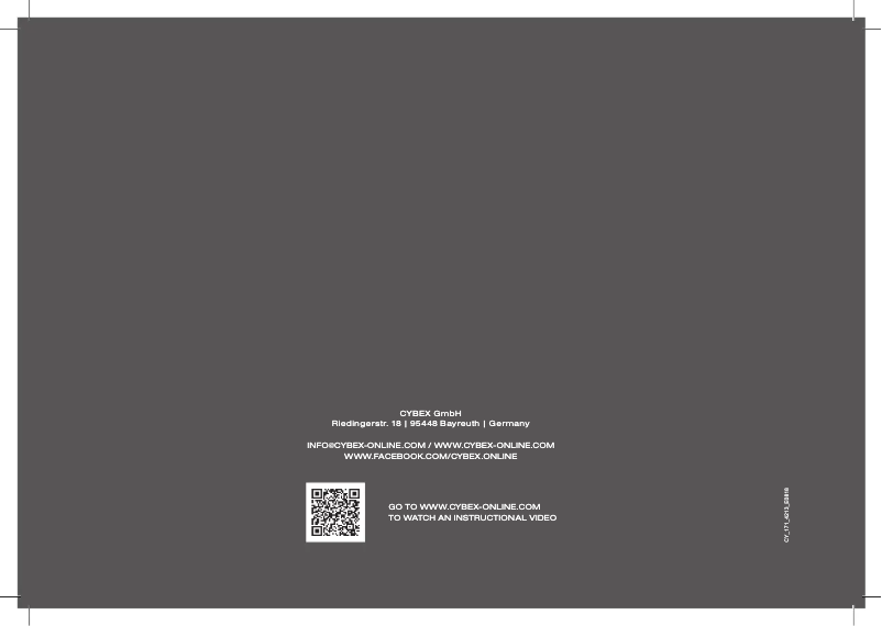 Page 1 de la notice Manuel utilisateur Cybex Solution M