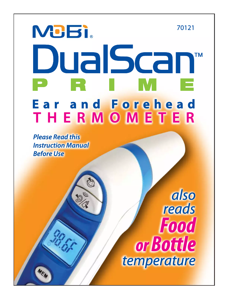 Page 1 de la notice Manuel utilisateur Mobi DualScan Prime 70121