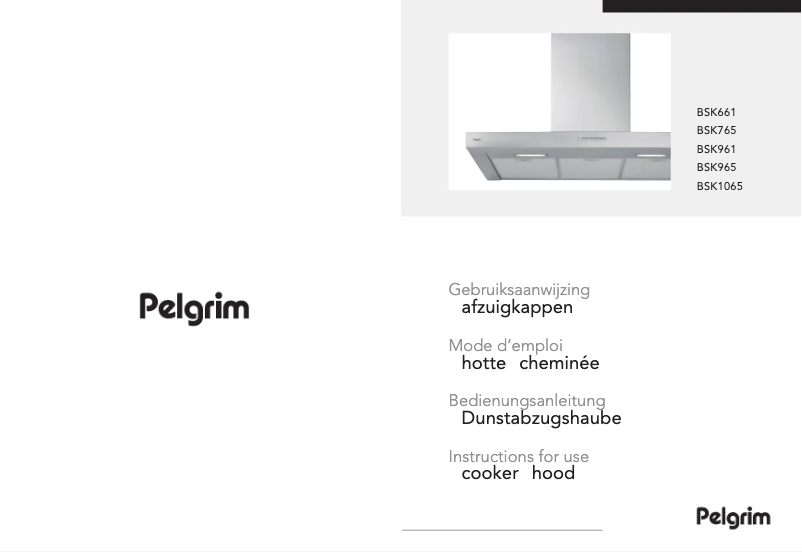 Page 1 de la notice Mode d'emploi Pelgrim BSK961MAT