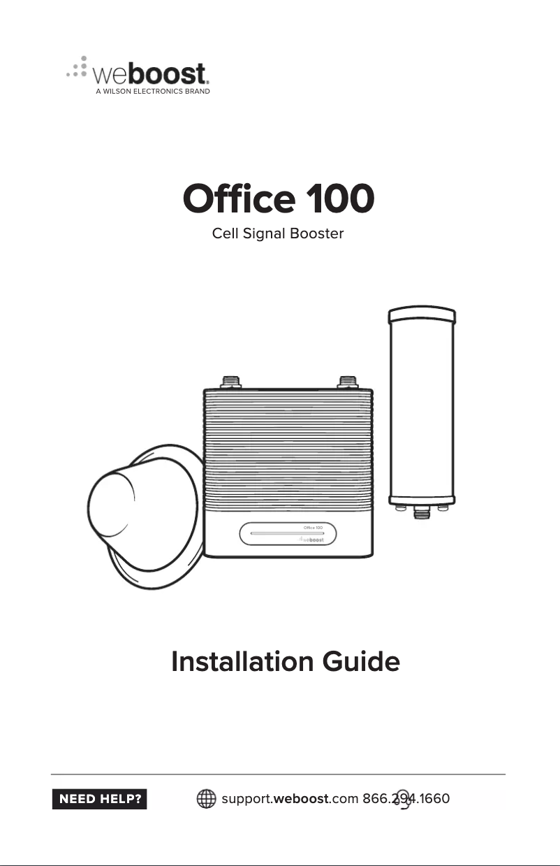 Page n°1 - Manuel utilisateur Wilson weBoost Office 100