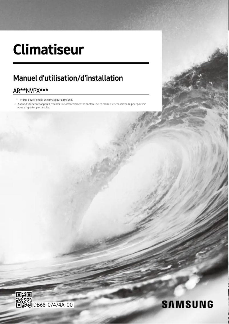 Image de la première page du manuel de l'appareil AR18NVPXCWK