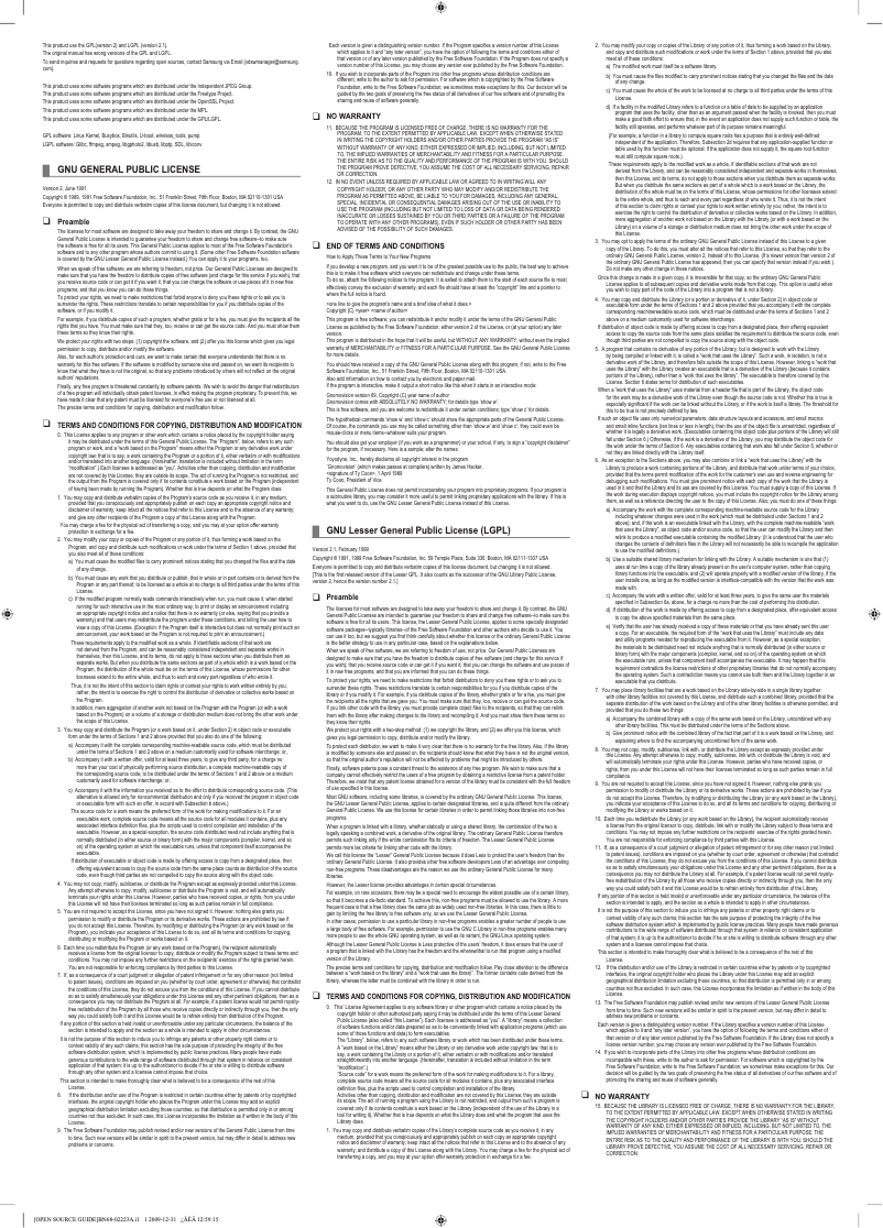 Page n°1 - Manuel utilisateur Samsung WS-32A208P