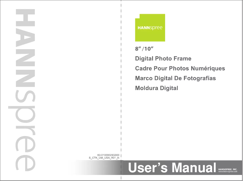Page 1 de la notice Manuel utilisateur Hanns.G SD80ZBMW