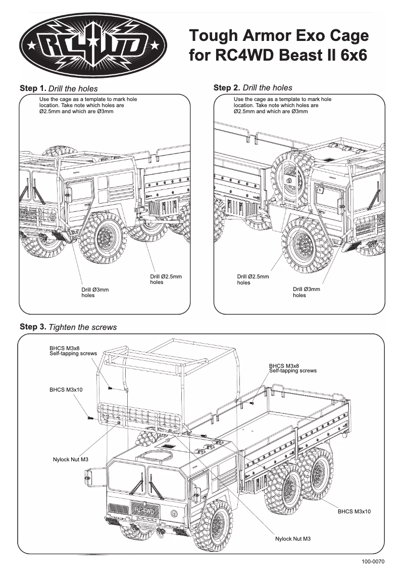 Page n°1 - Manuel utilisateur RC4WD Z-X0056