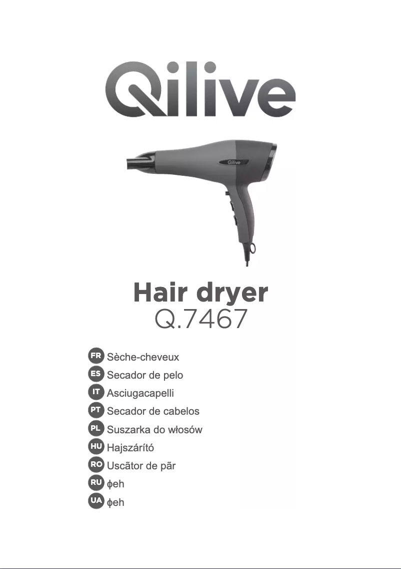 Page n°1 - Manuel utilisateur Qilive Q.7467