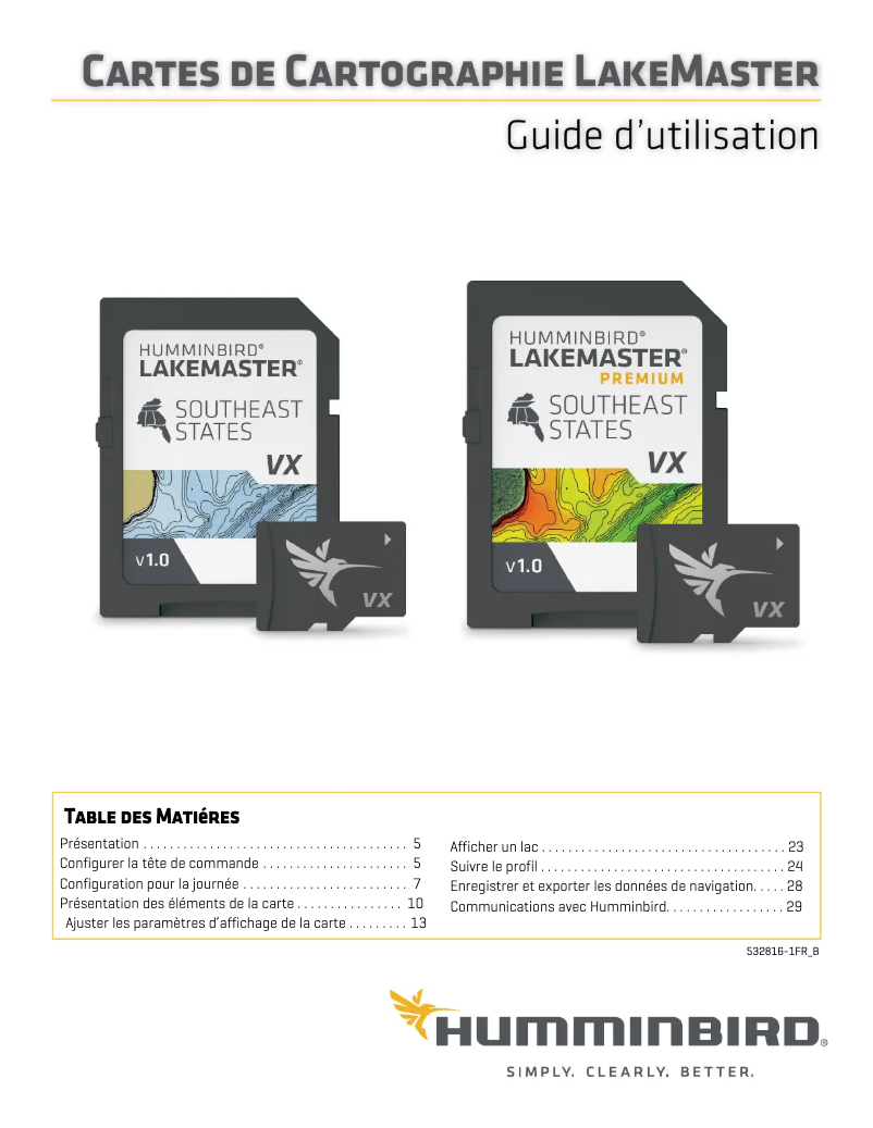 Imagen de la primera página del manual del dispositivo LakeMaster Premium