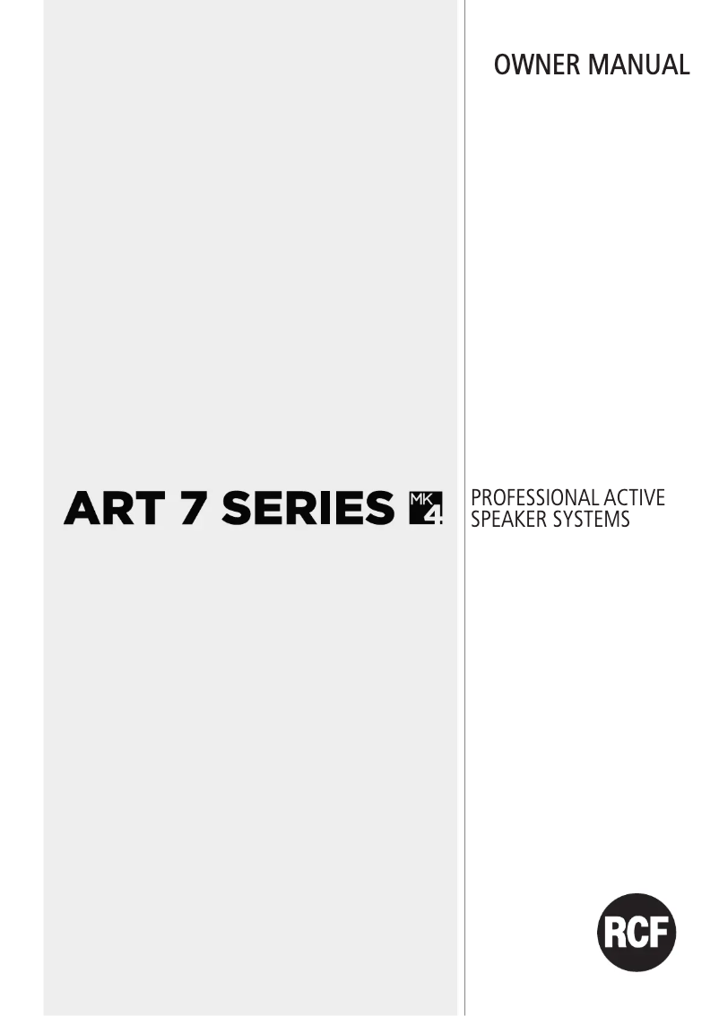 Image de la première page du manuel de l'appareil ART 732-A MK4