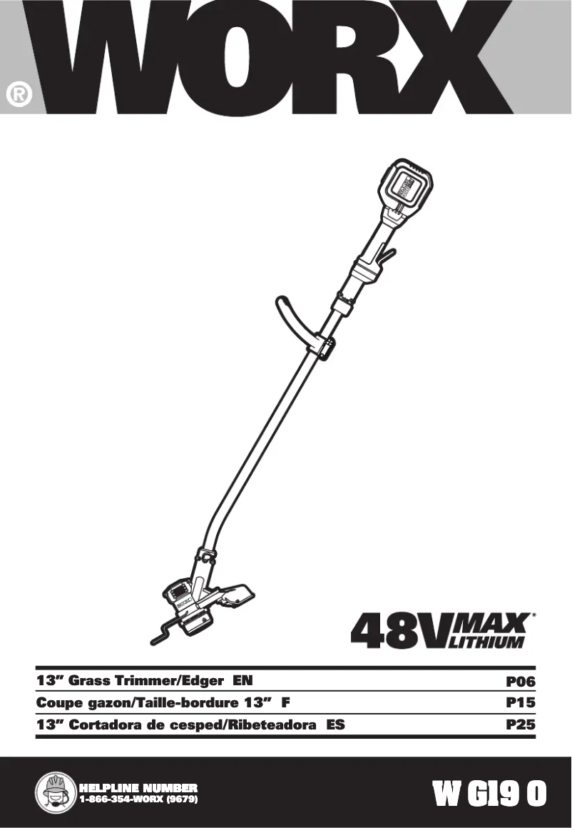 Página 1 del manual Manual de usuario Worx WG190