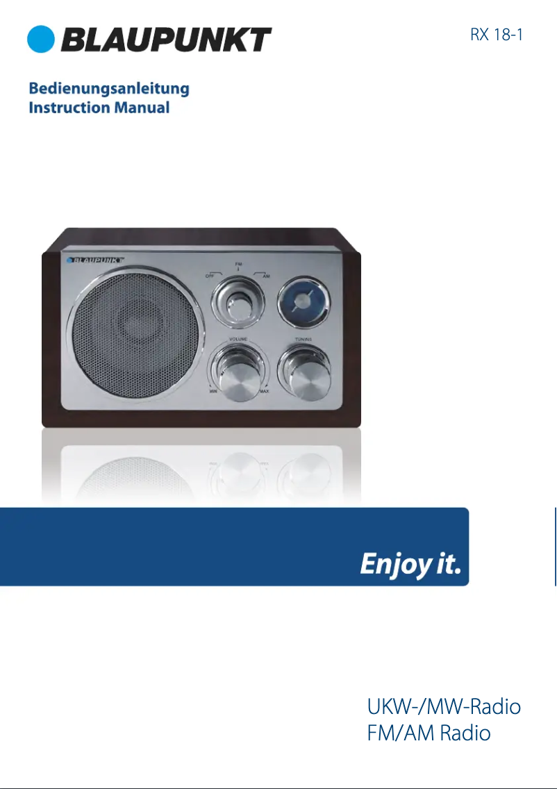 Imagen de la primera página del manual del dispositivo RX 18-1