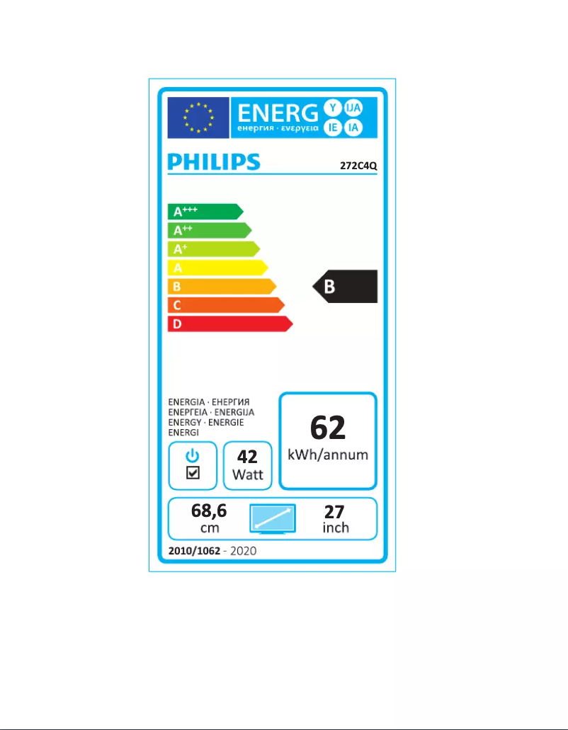 Page n°1 - Label énergétique Philips Fidelio M2BT