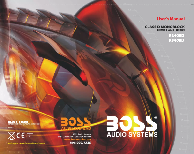 Page n°1 - Manuel utilisateur Boss Riot R2400D