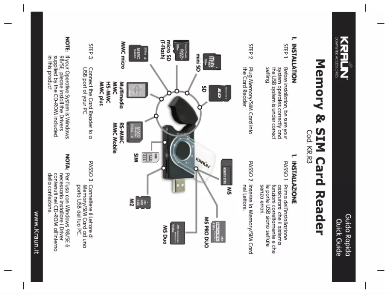 Page n°1 - Manuel utilisateur Kraun KR.R3