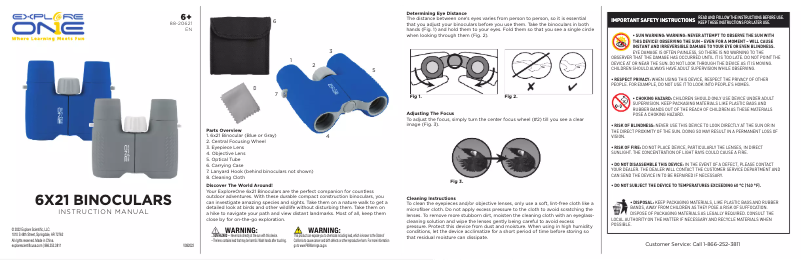 Page 1 de la notice Manuel utilisateur ExploreOne 6X21
