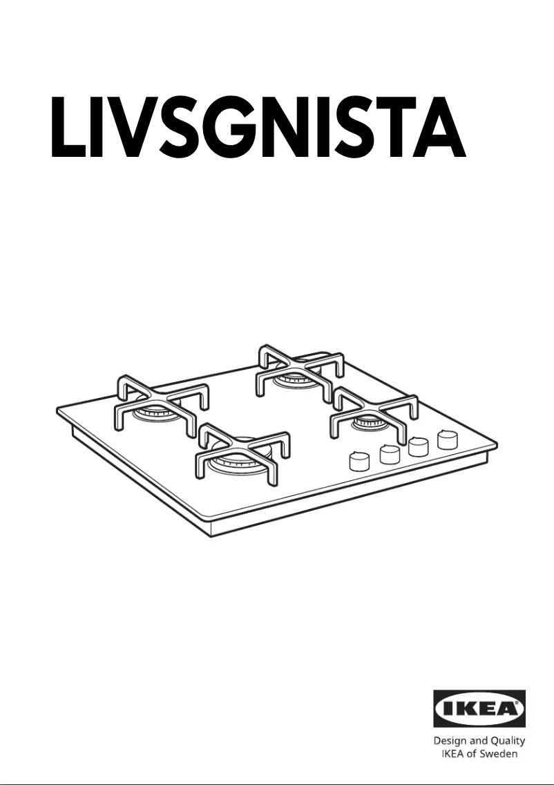 Image de la première page du manuel de l'appareil LIVSGNISTA