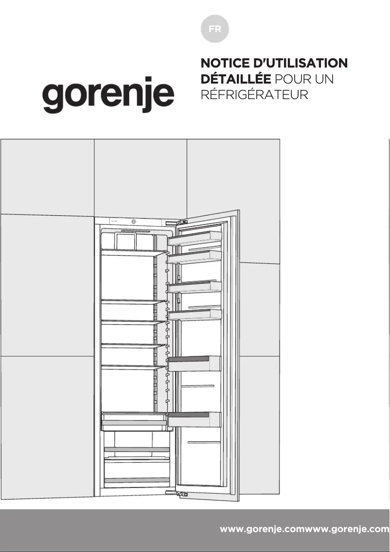 Page n°1 - Manuel utilisateur Gorenje RI418EE0