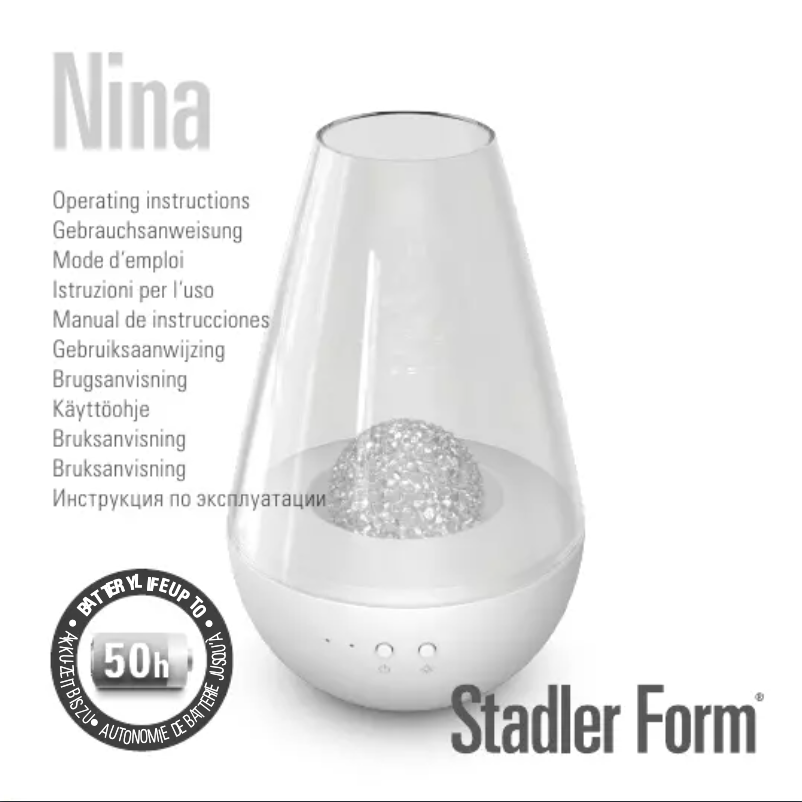 Page 1 de la notice Manuel utilisateur Stadler Form Nina