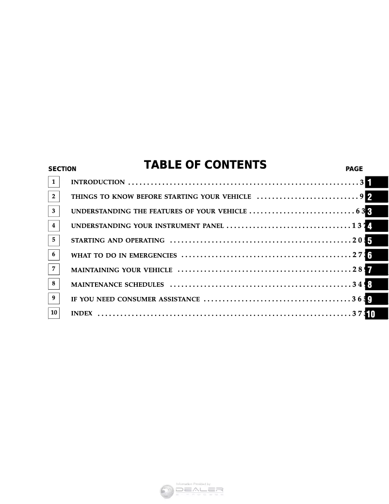 Page 1 de la notice Manuel utilisateur Chrysler 300c (2006)