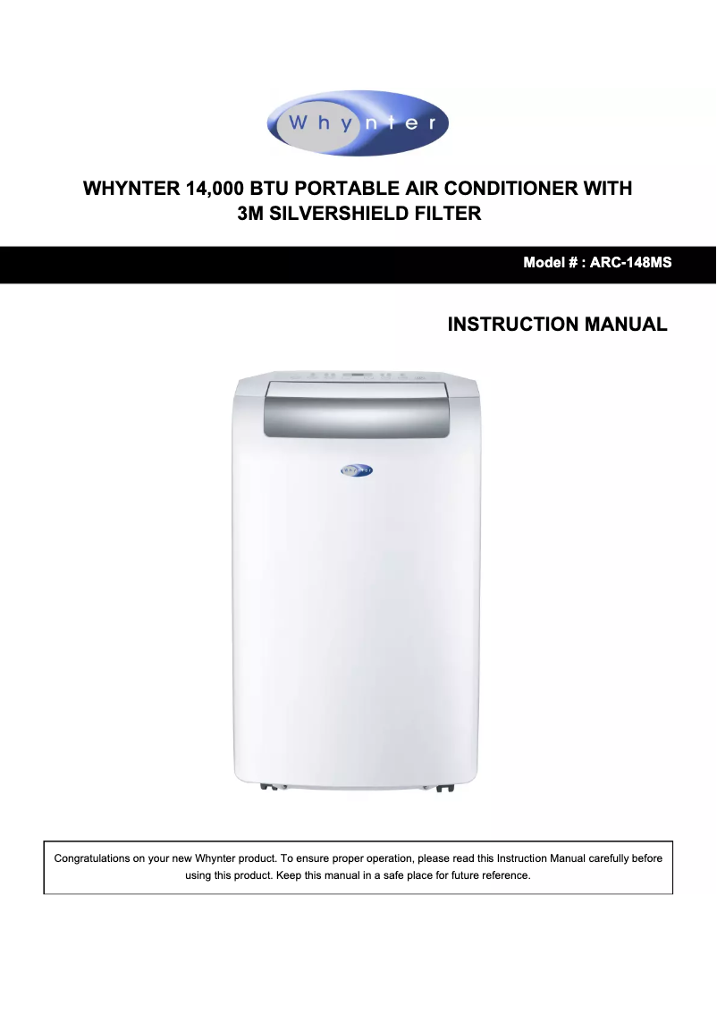 Image de la première page du manuel de l'appareil ARC-148MS