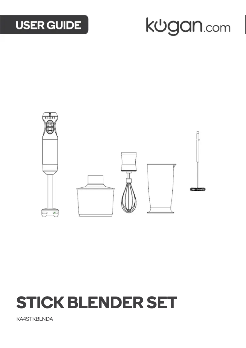 Page 1 de la notice Manuel utilisateur Kogan KA4STKBLNDA