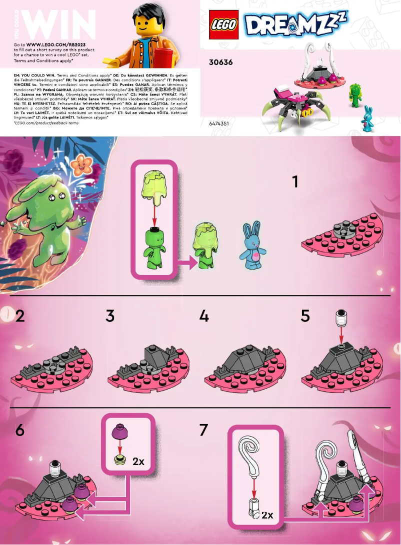 Page 1 de la notice Manuel utilisateur Lego Dreamzzz 30636