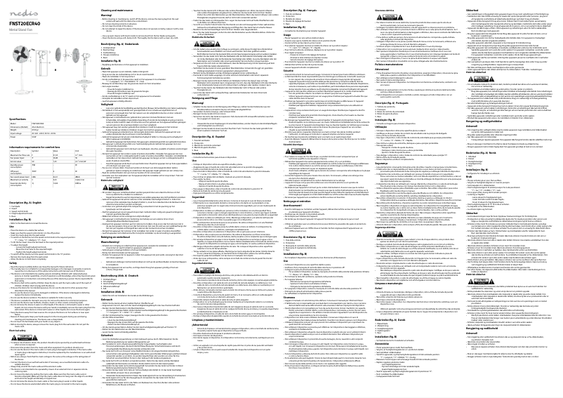 Image de la première page du manuel de l'appareil FNST20ECR40