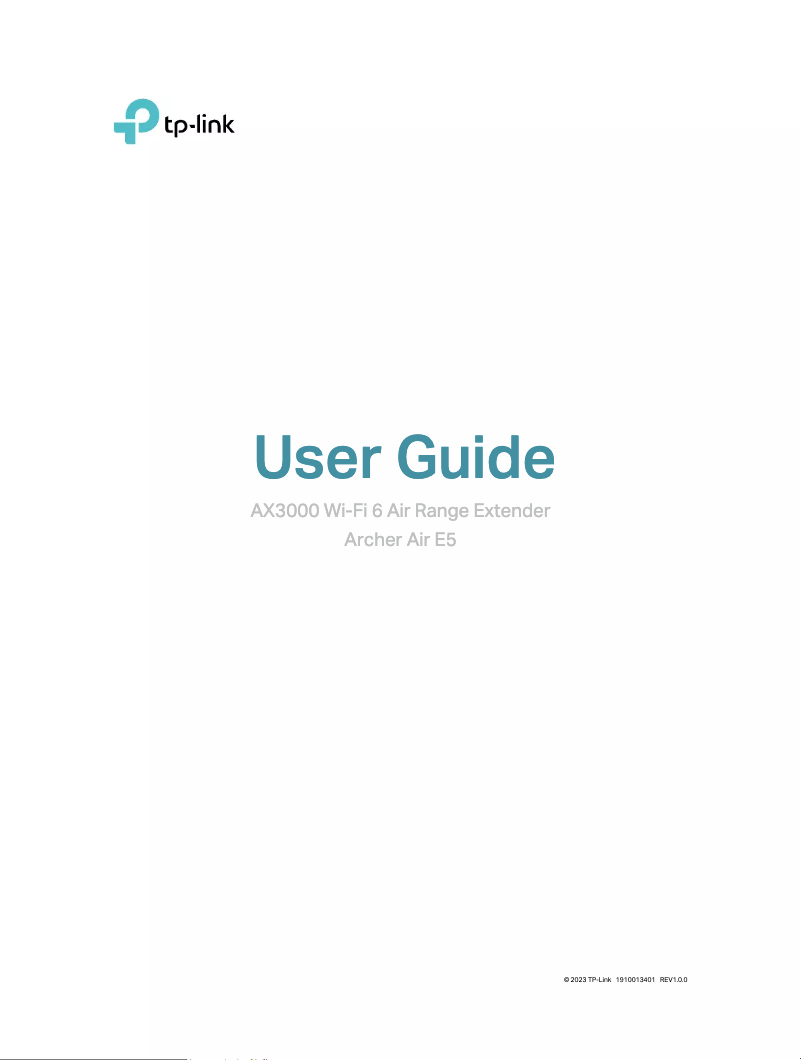 Página 1 del manual Manual de usuario TP-Link Archer Air E5